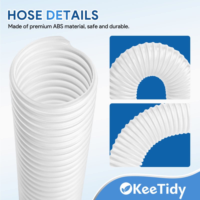 KeeTidy Rotator Vacuum Hose Replacement Parts Compatible with Shark Rotator Vacuum Cleaner NV752, NV341, NV470, NV472, NV500, NV500CO, NV500GD, NV501, NV552, UV560, 1-1/2" Lower Dust Hose (2 Pack) - Image 3